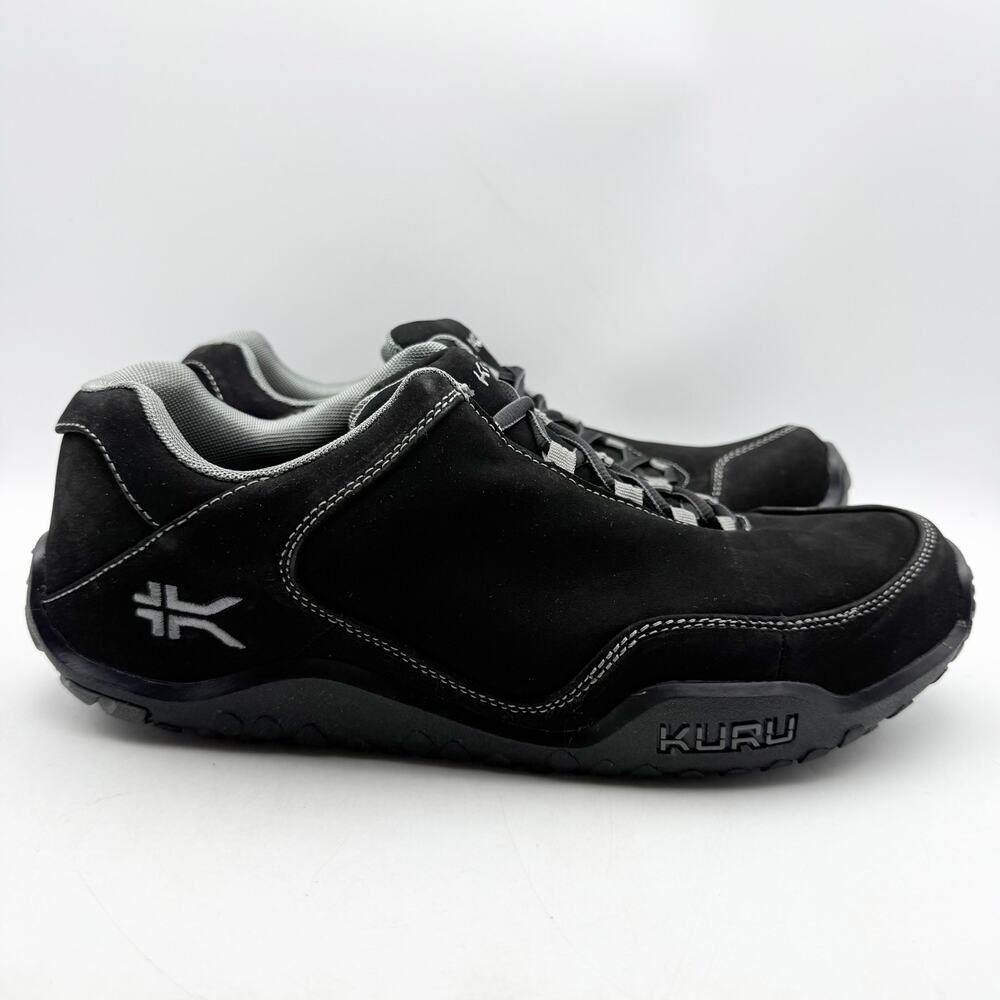 Kuru Mens Chicane Low Hiking Shoes Size 12 Wide EU 46 Black Sneakers EUC